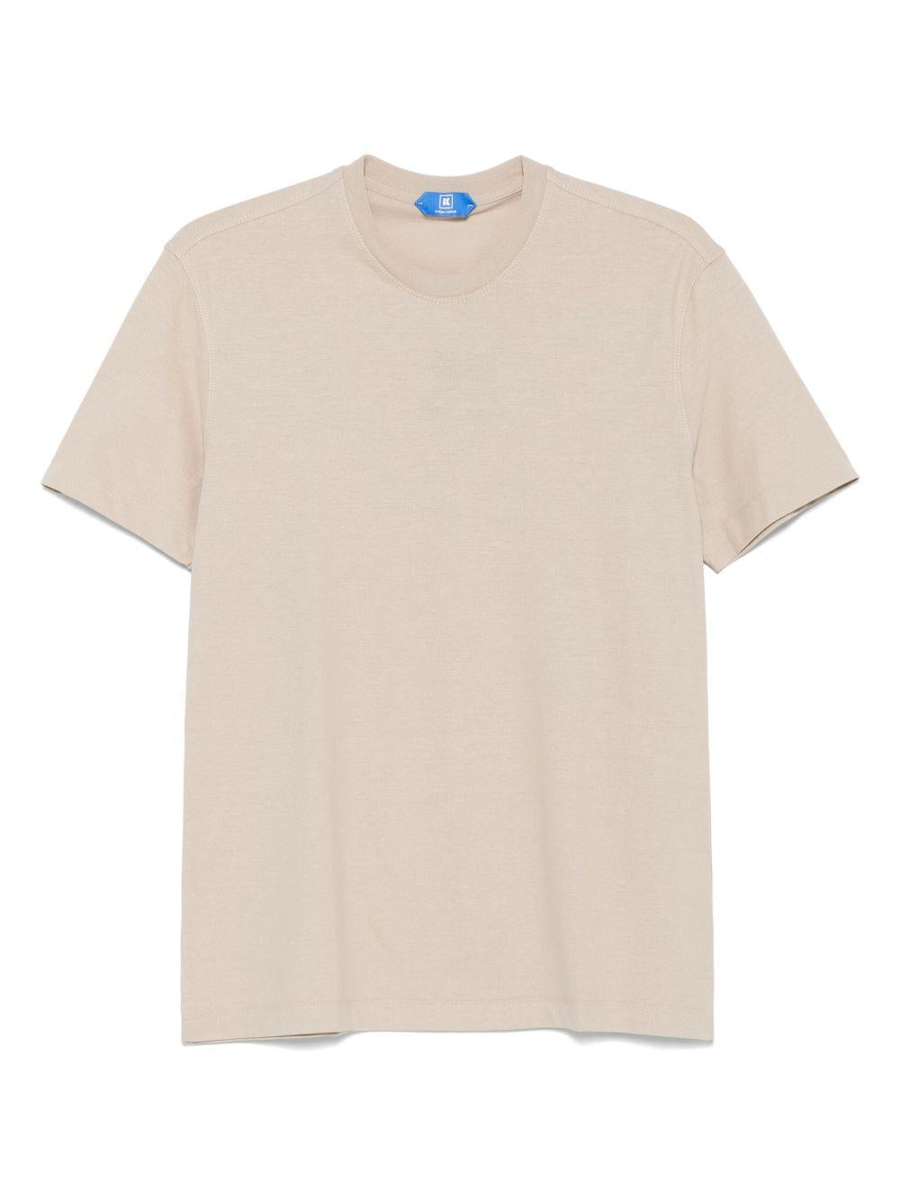 T-shirt in cotone WKISSMW812100800830081100F BEIGE KIRED 