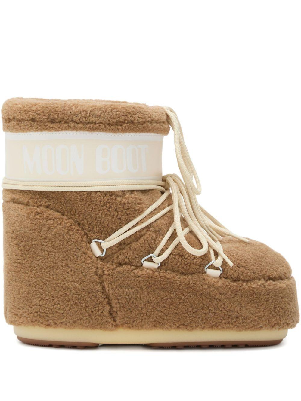 Icon Low Boots  in Teddy Color Cammello 80D1409700 M047 CAMEL MOON BOOT 