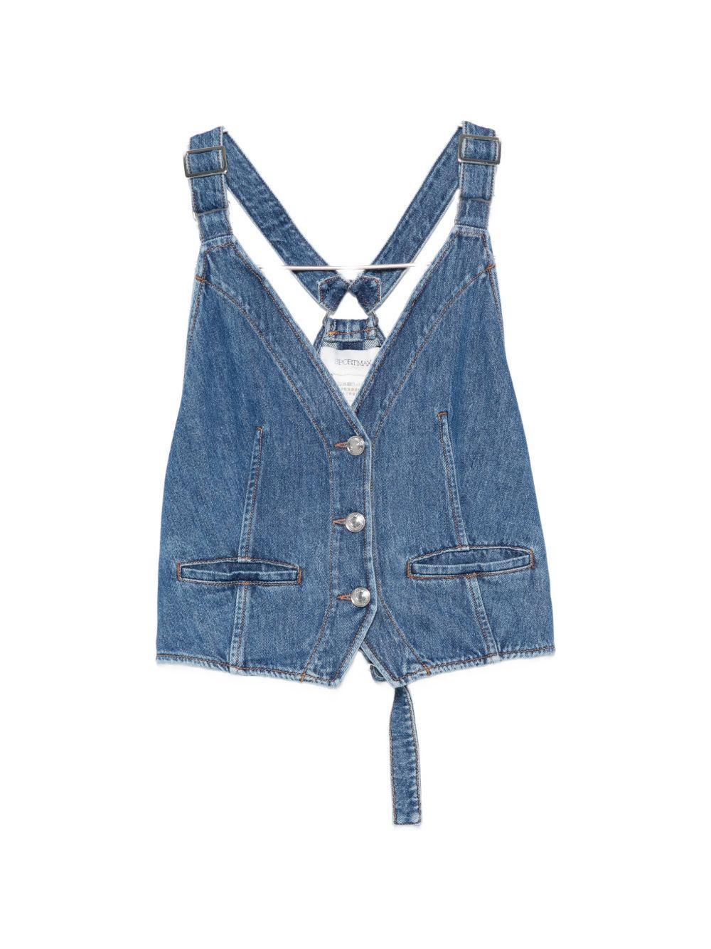 Gilet In Puro Cotone Trattato In Capo SPXDAMA 005 MEDIO VINTAGE SPORTMAX 