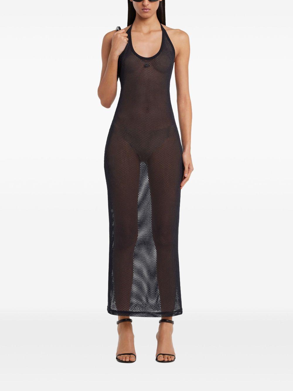 Holistic Mesh Long Dress 225JRO625JS0119 9999 BLACK COURREGES 