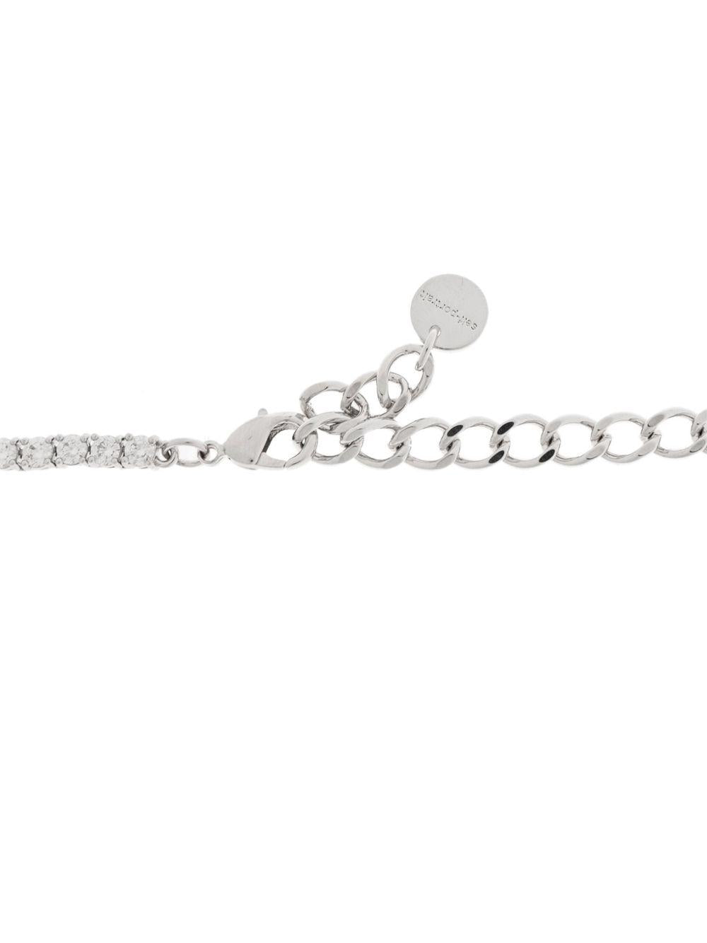 Collana Tennis con Fiocco di Cristallo<BR/> PF25621NSL SILVER SELF-PORTRAIT 