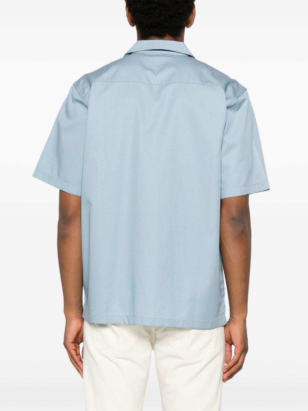 Camicia S/S In Tencel I031465 0ROXX FROSTED BLUE WHITE CARHARTT WIP 