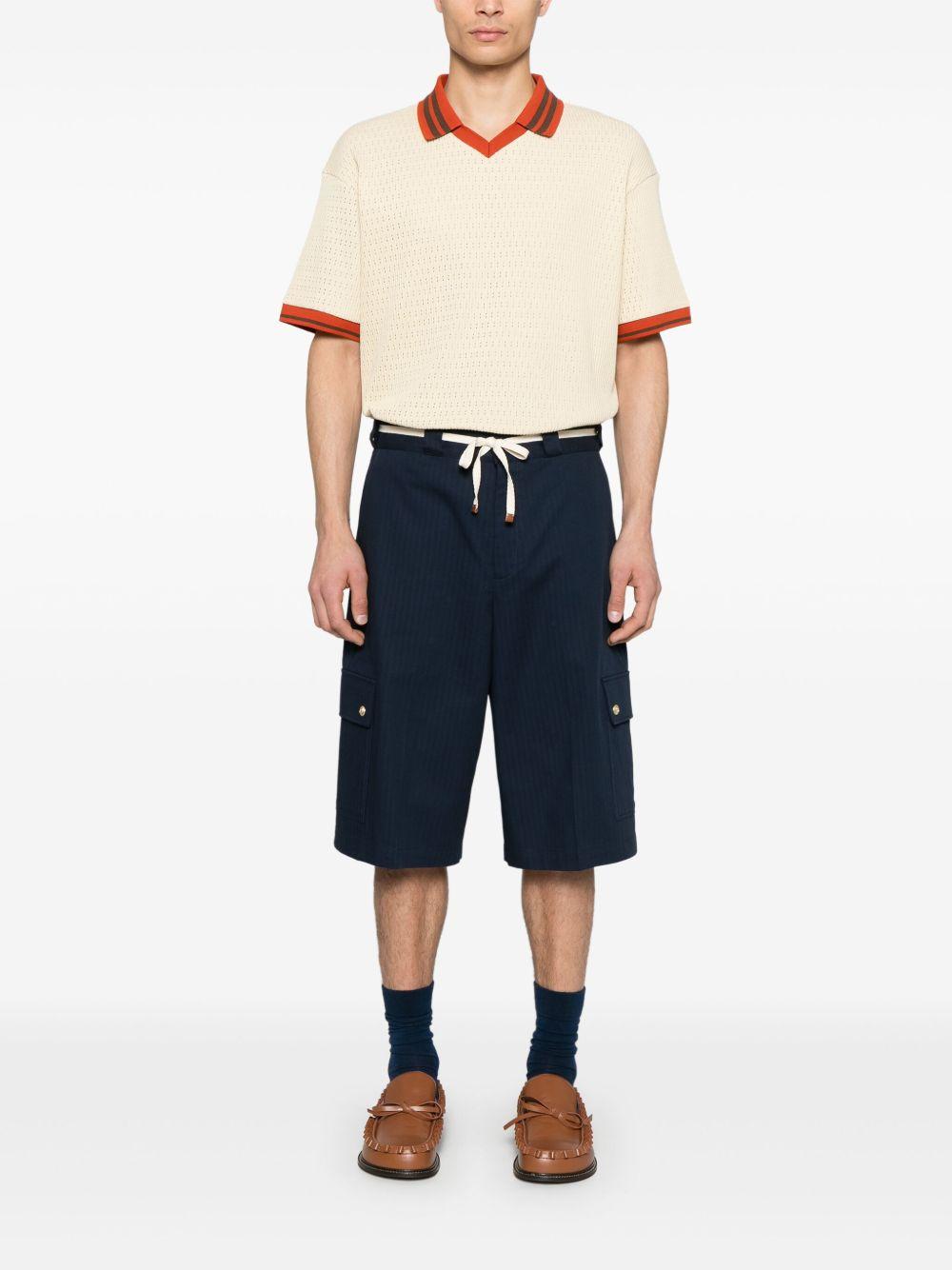 Le Polo Ajouré GPL143CO193 LIGHT BEIGE DROLE DE MONSIEUR 