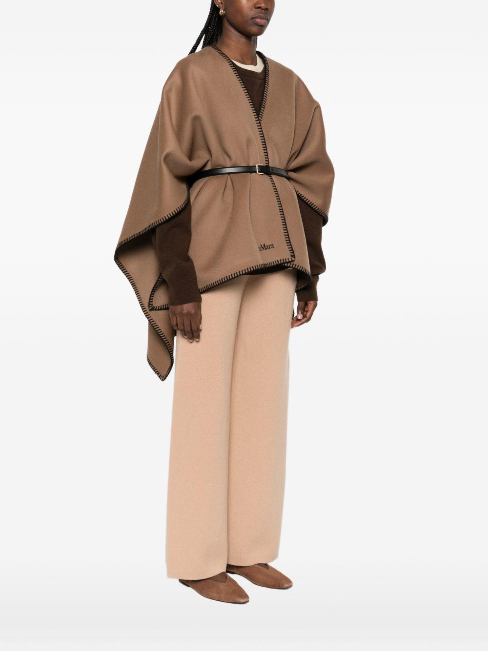 Mantella Doppio Drap Pura Lana MXACOLOMBA 035 GOLDEN CAMEL MAX MARA 