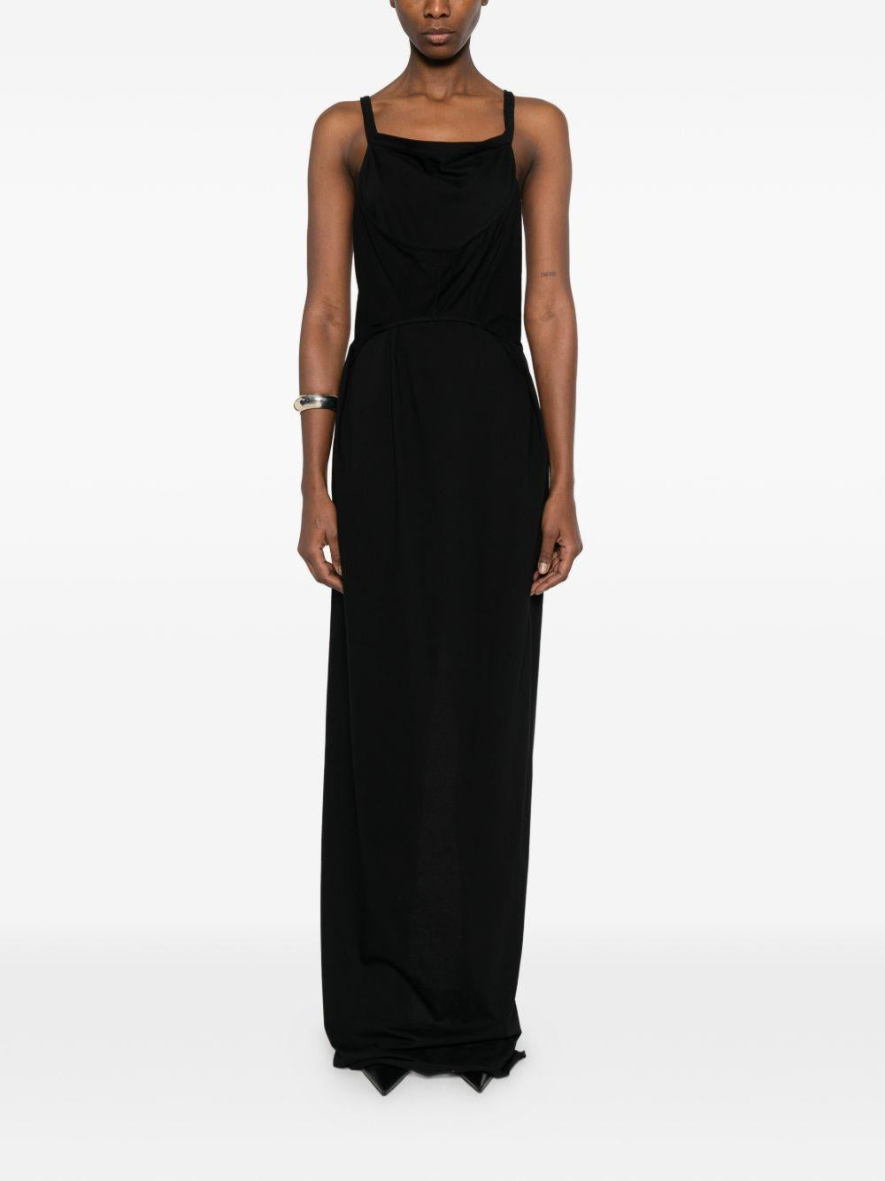 Temple Gown RP01F6502JA 09 BLACK RICK OWENS 
