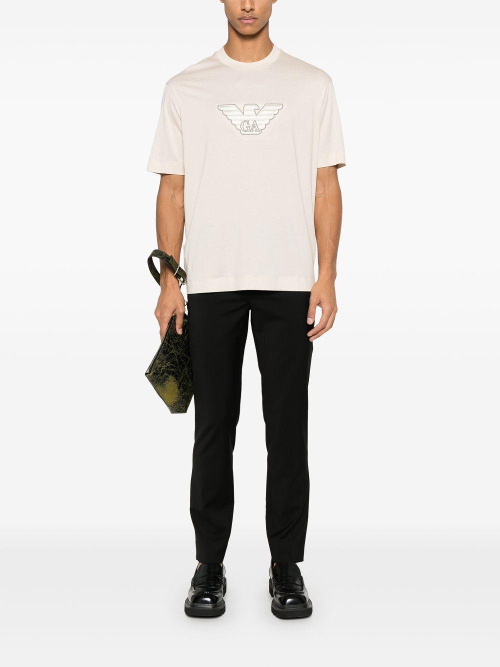 T-shirt con logo ricamato EM001033AF10017 M1089 EMPORIO ARMANI 