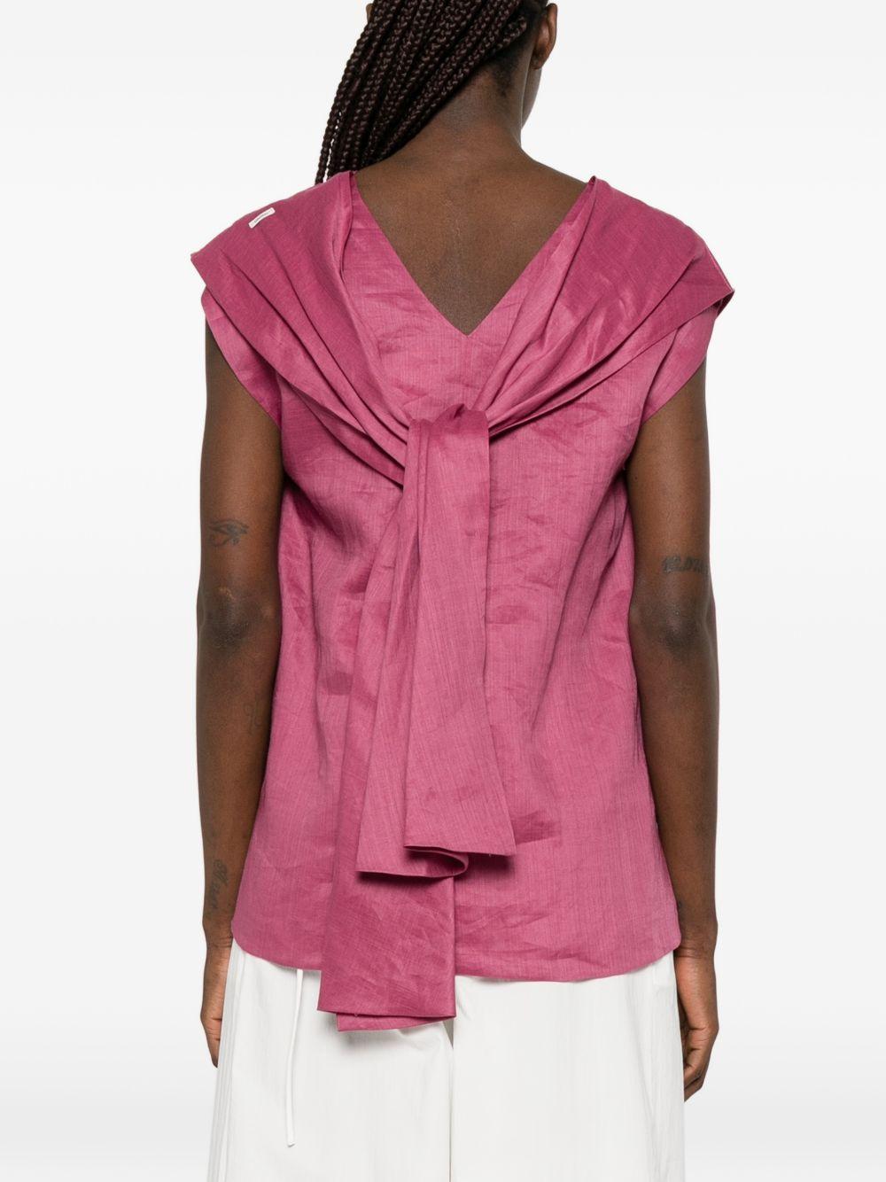 Top In Ramie Lavato SMMTALENTO 059 CICLAMINO S MAX MARA 