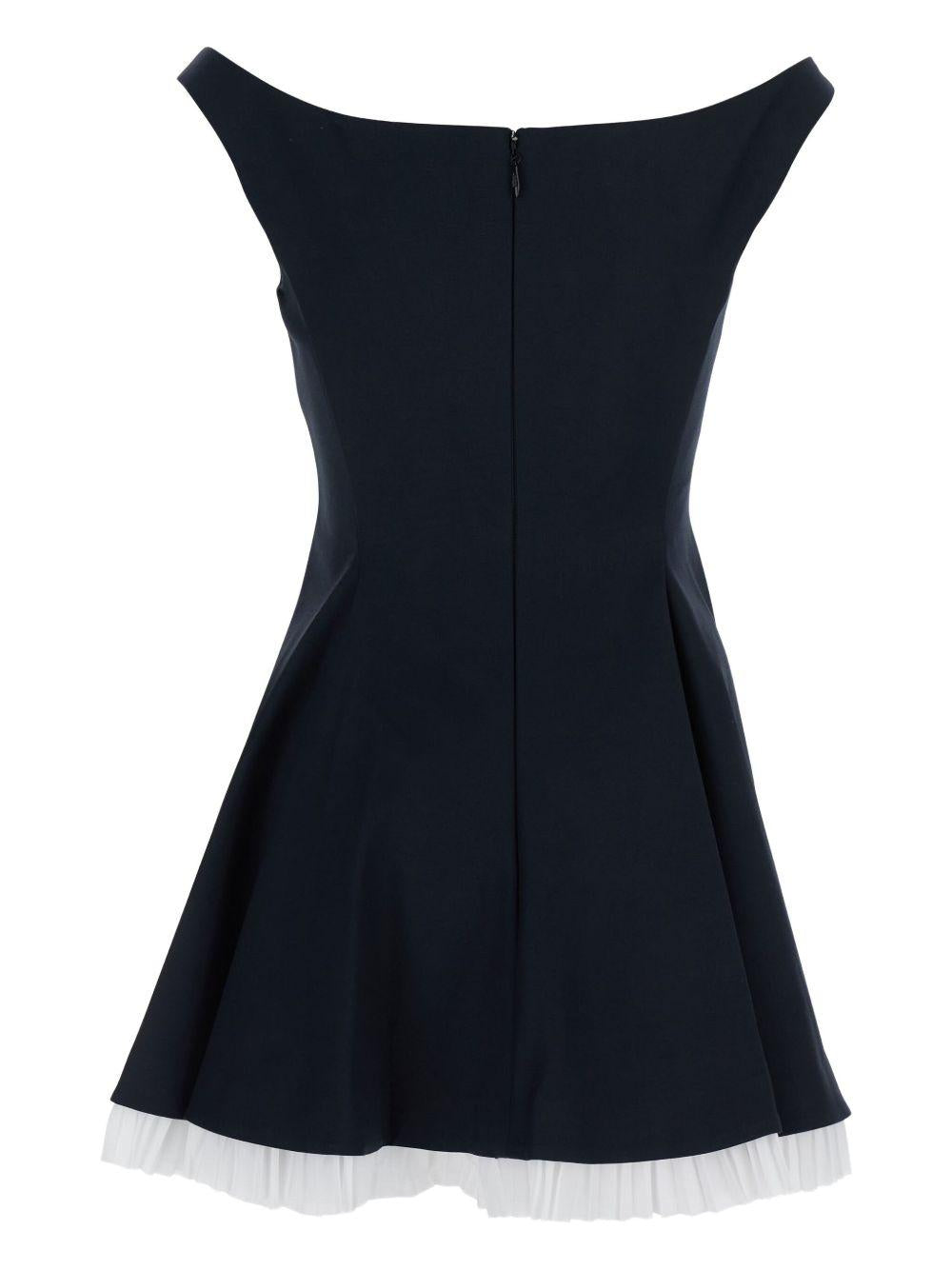 Dorothie Pleated Combo Mini Dress - Black Multi 4251176 BLACK MULTI SIMKHAI 