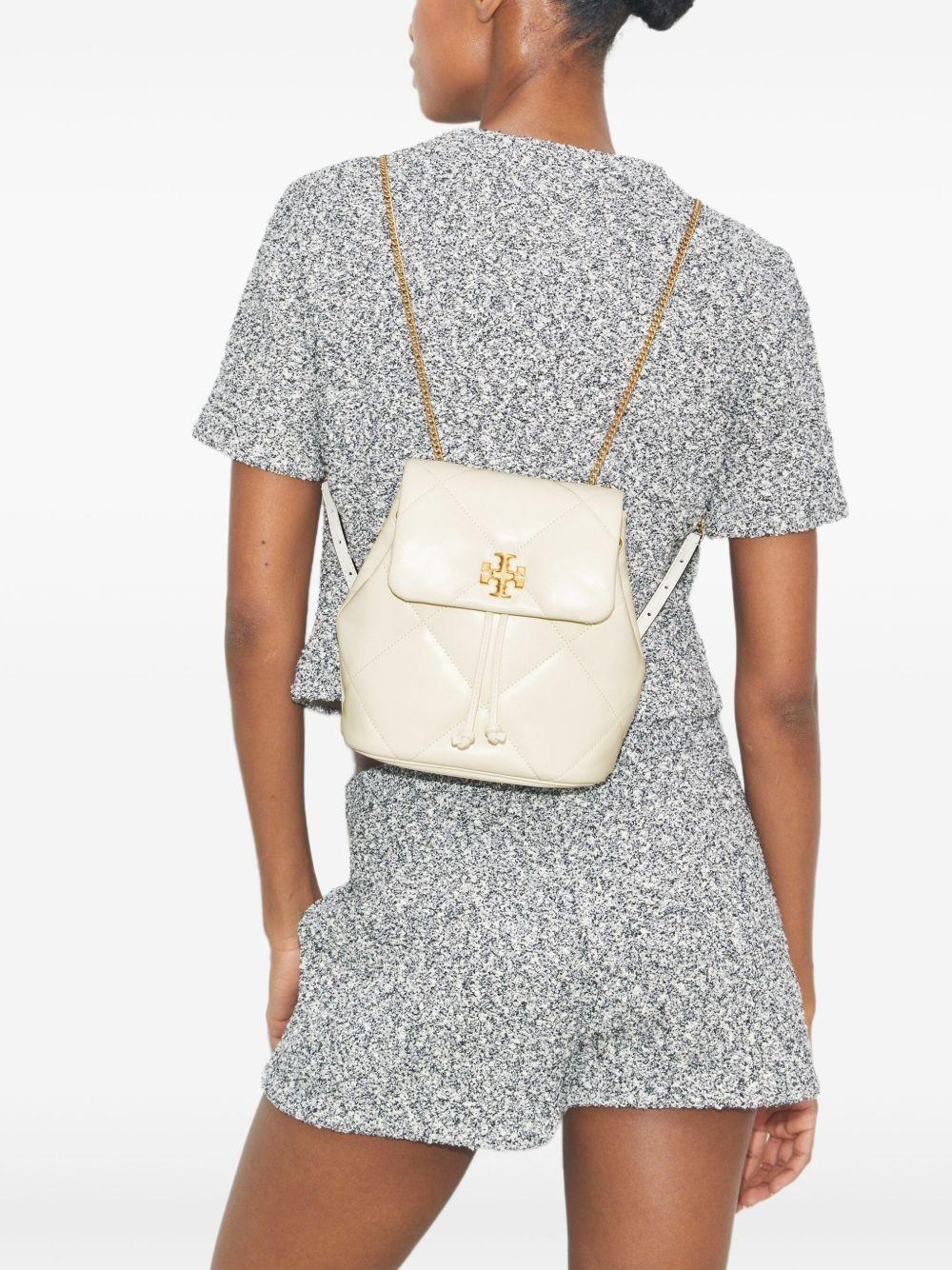 Mini Kira Diamond Quilt Backpack<BR/> 170485 100 WHITE TORY BURCH 