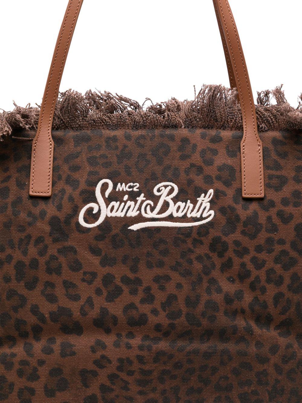 City Bag Midi Fringe CBF000100588L DARK LEOPARD 18 MC2 SAINT BARTH 