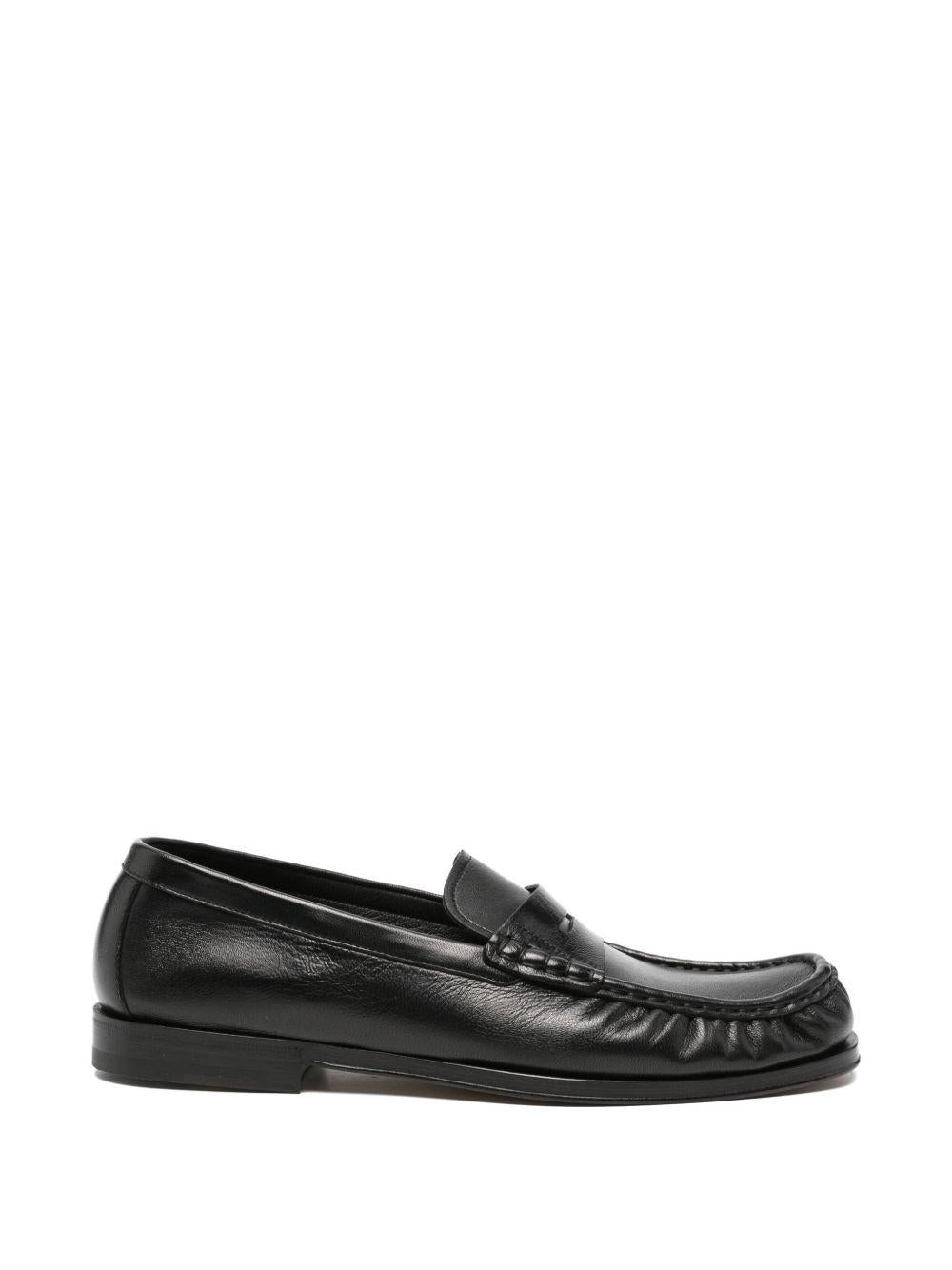 HENDERSON BARACCO - Mocassini in pelle nera HUGOP0 NERO HENDERSON 