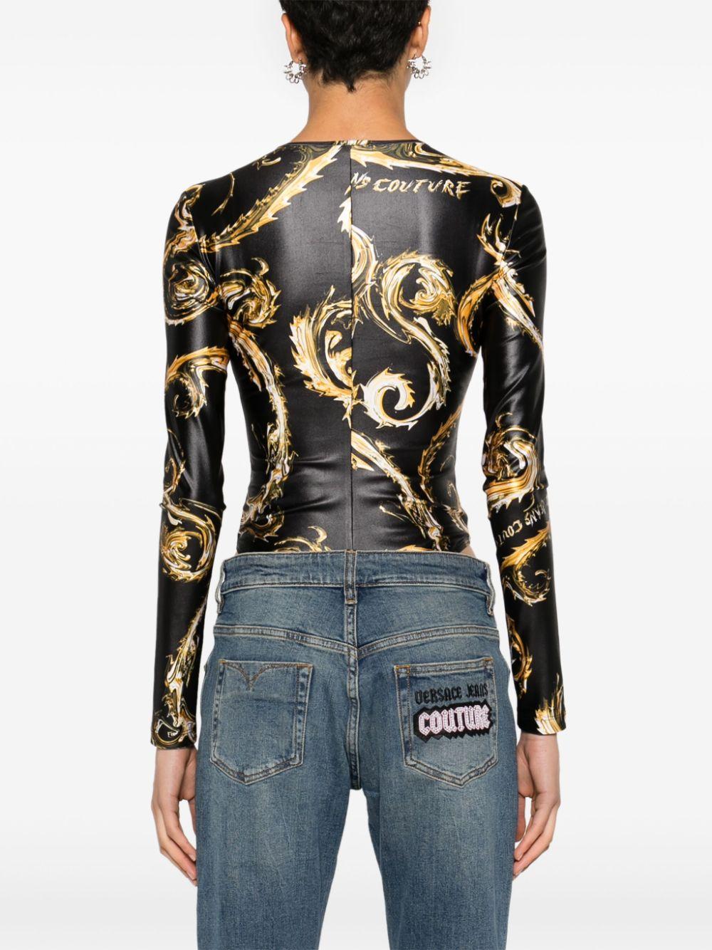  77HAM2A1JS360 G89 BLACK GOLD VERSACE JEANS COUTURE 