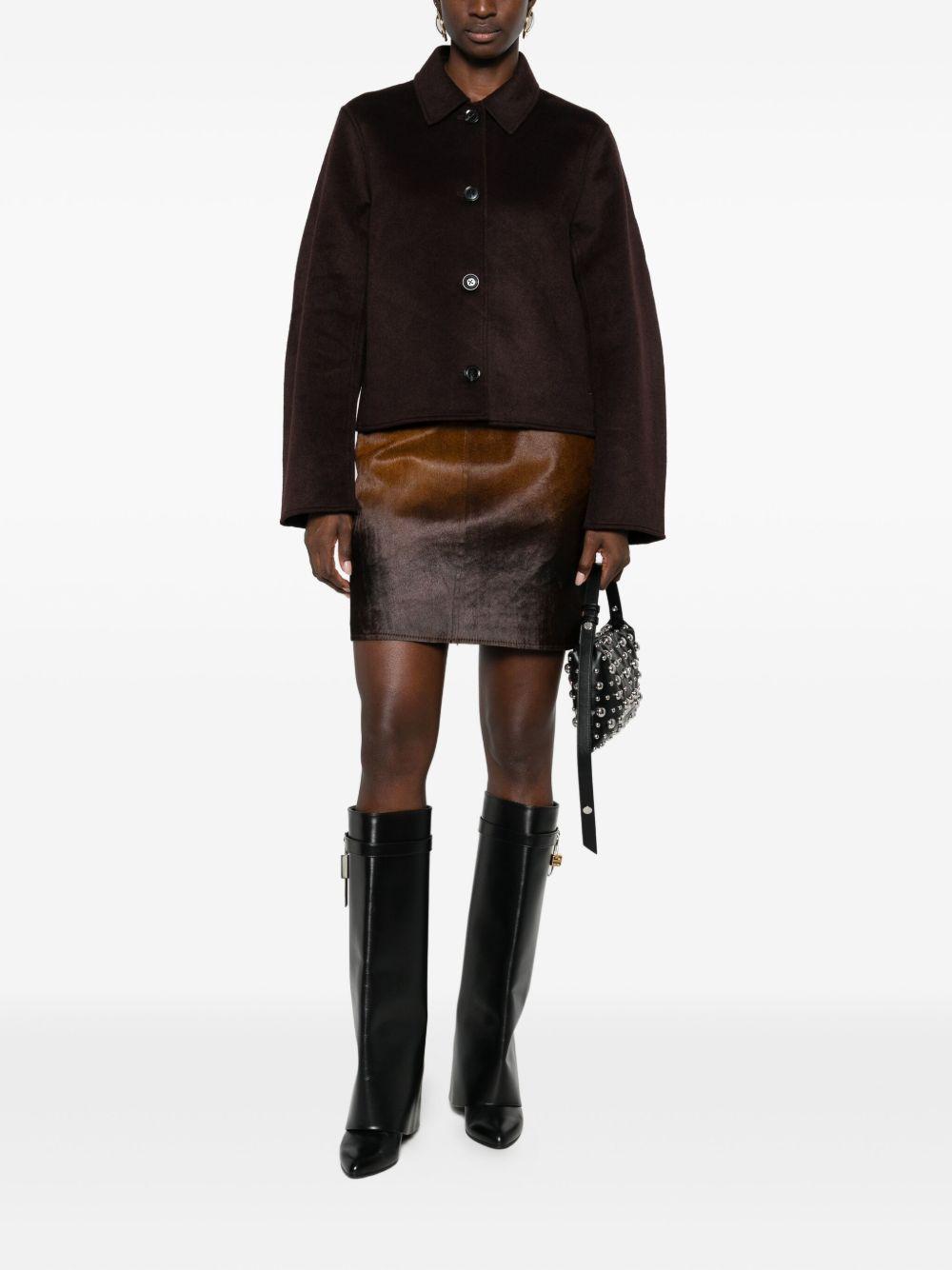 Salil Skirt F25100150 DARK BROWN SAMSOE SAMSOE 