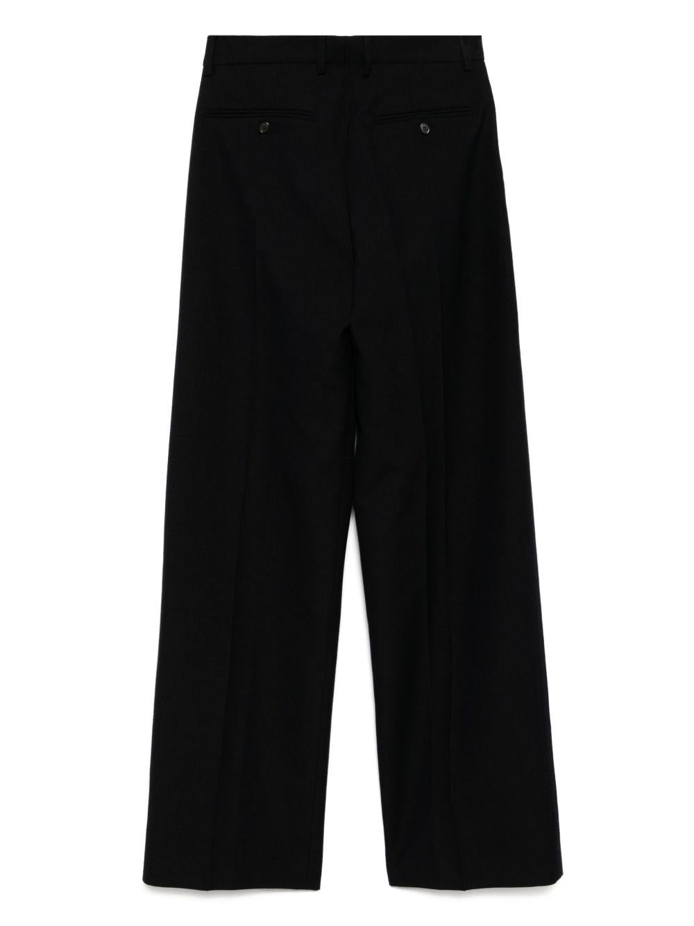 Pantaloni dritti in lana 251020901305 509 NAVY DRIES VAN NOTEN 