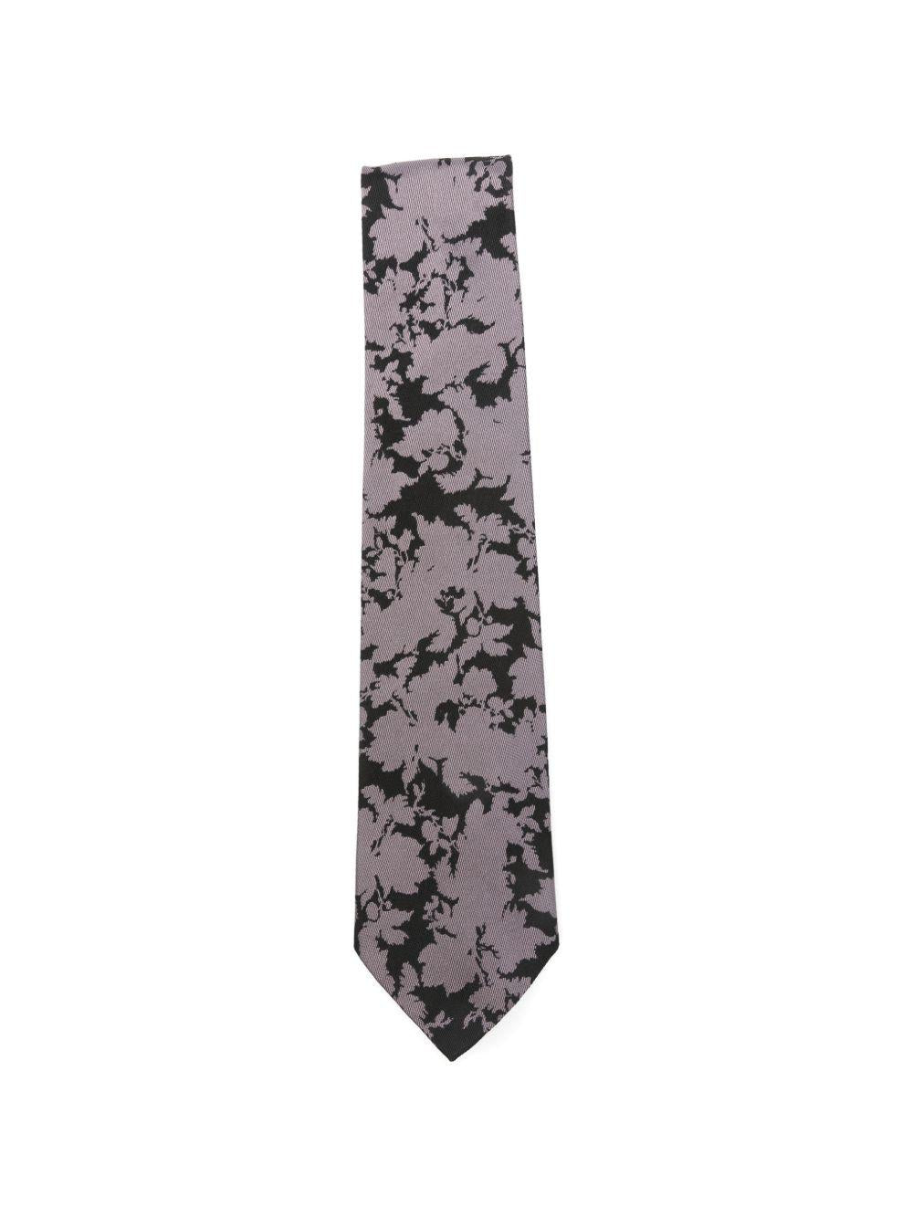 Floral Silk-Twill Tie TIE1023903 301 OLD ROSE DRIES VAN NOTEN 