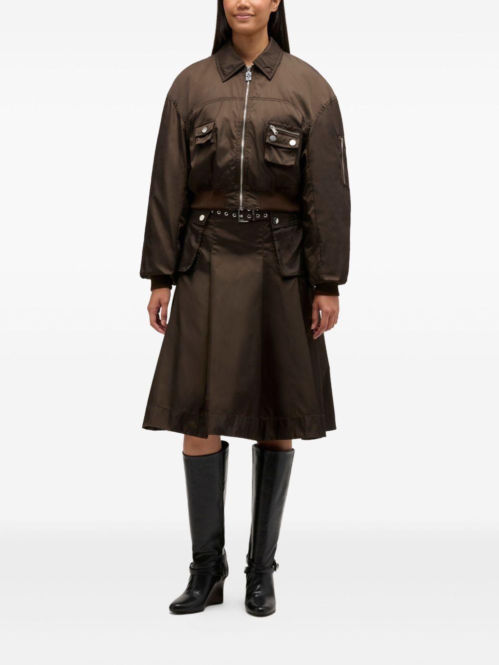 Duchesse Nylon Bomber Jacket A1010046 ZWX DEMITASSE GANNI 