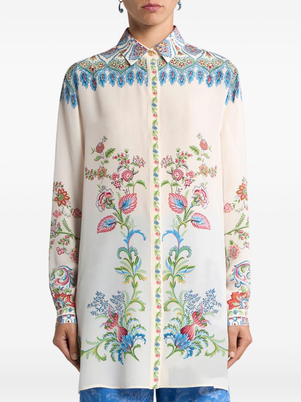 Camicia Lunga in Seta WRIA0103AKG73 X0802 ETRO 