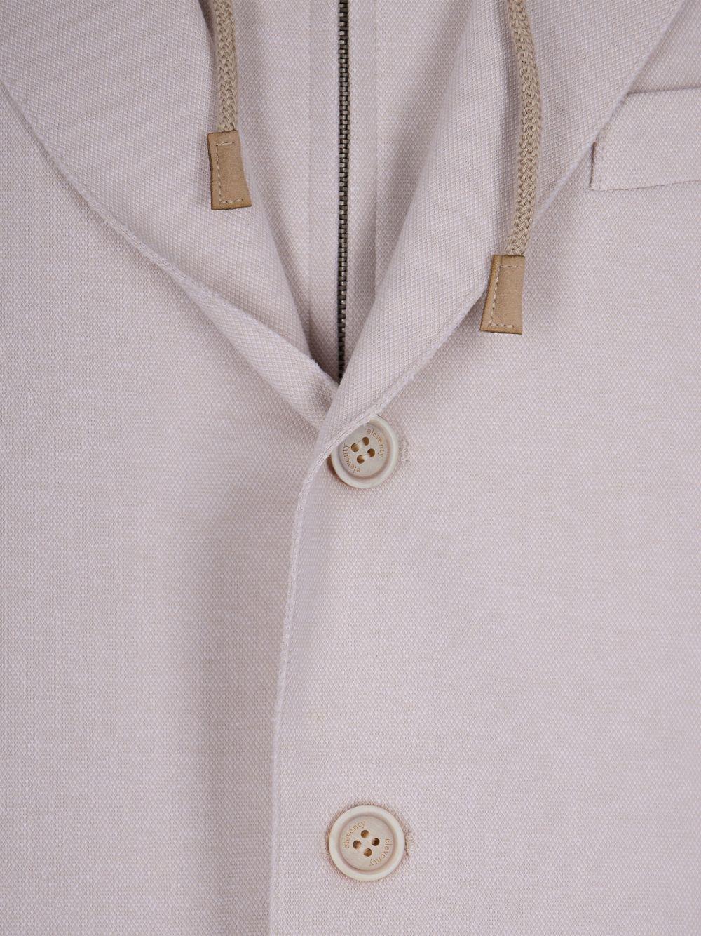 Giacca Monopetto Con Pettorina M70GIAF02TES0M037 02 SABBIA ELEVENTY 