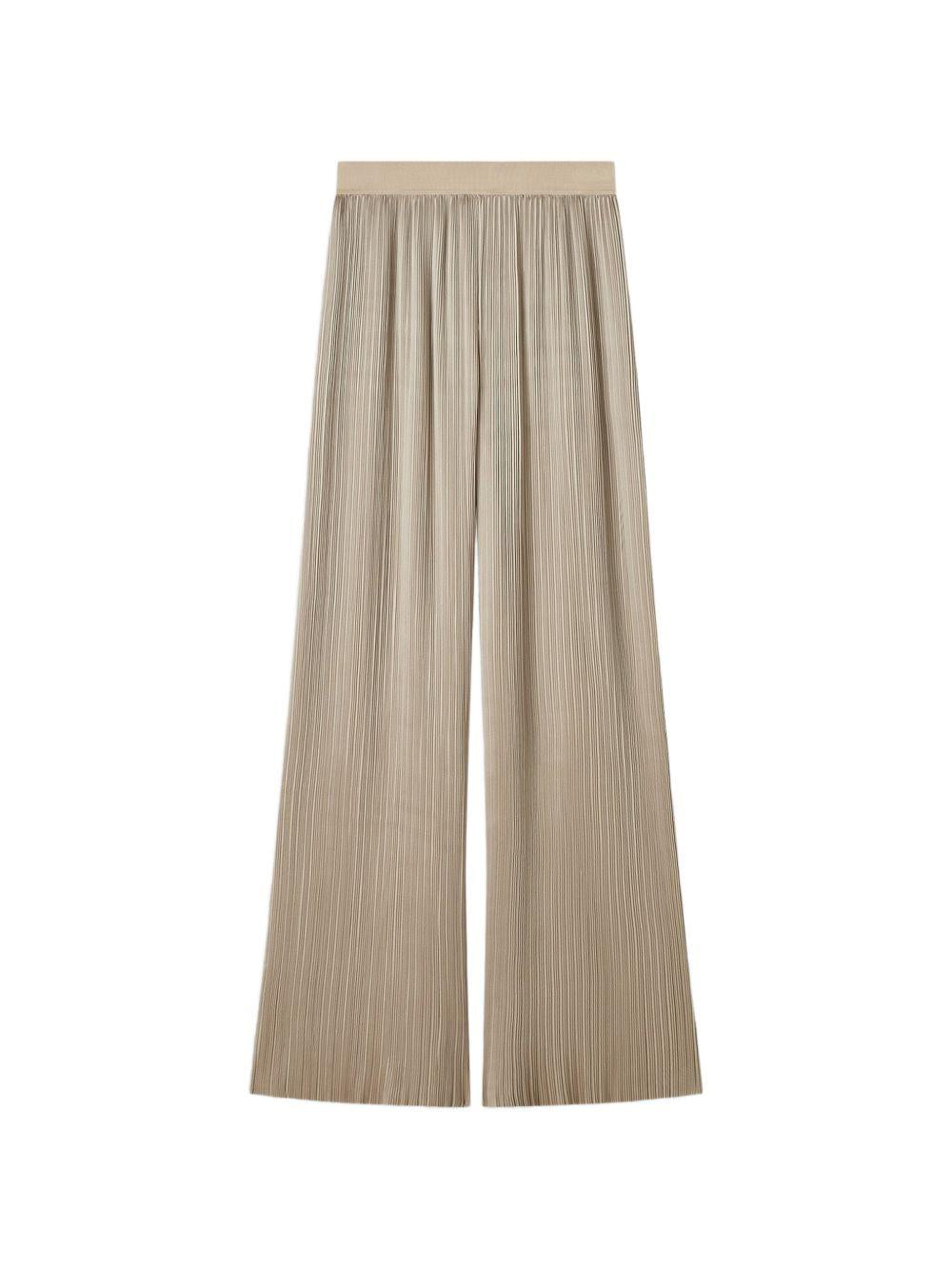 Amber Pleated Satin Trousers JF009723 0801 POWDER JOSEPH 