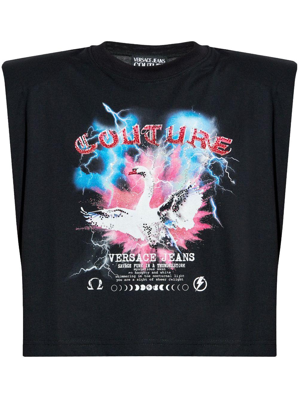  77HAHL05CJ01L 899 BLACK VERSACE JEANS COUTURE 