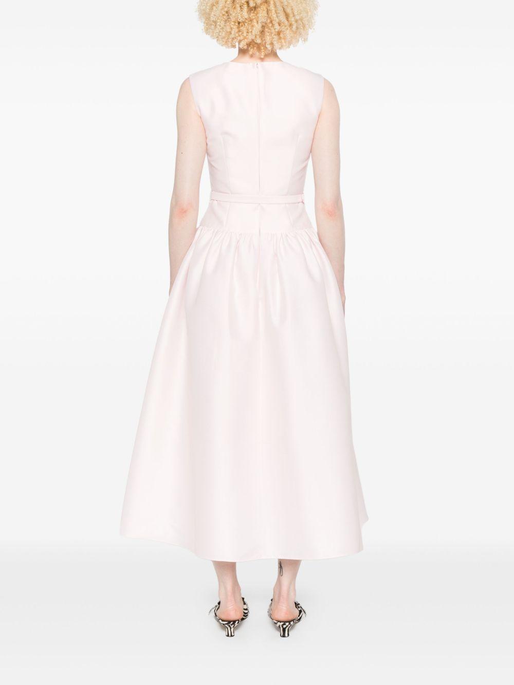 Pink Taffeta Midi Dress<BR/> PF25017MP PINK SELF-PORTRAIT 