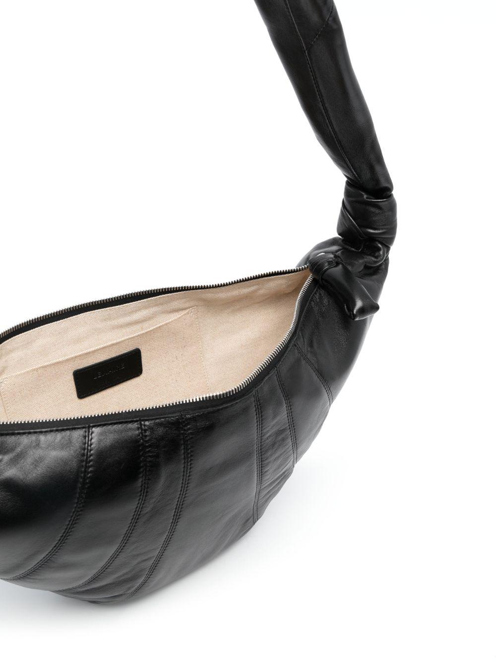 Medium Croissant Bag - Black Nappa Leather BG0001LL095 BK999 BLACK LEMAIRE 