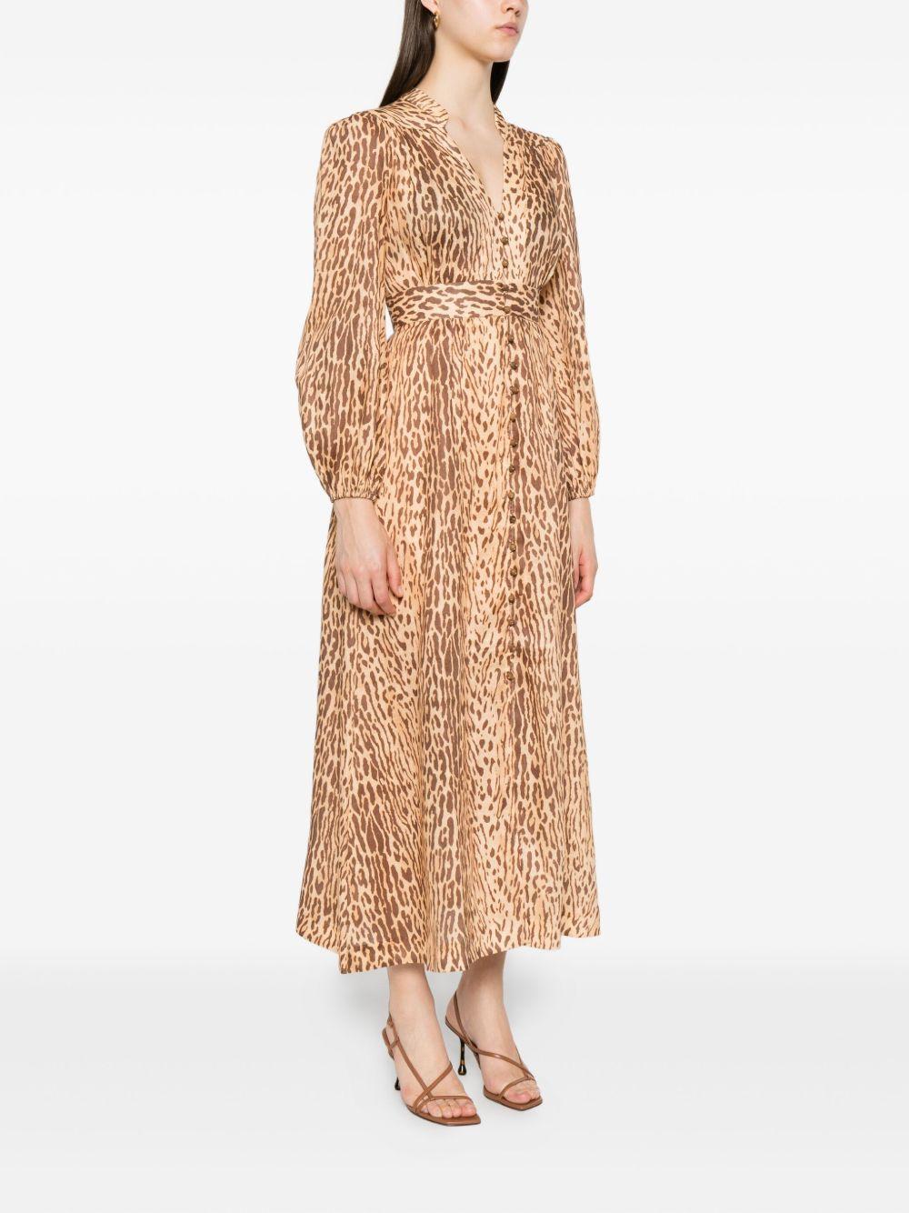  5148DSS255 TAN LEOPARD ZIMMERMANN 