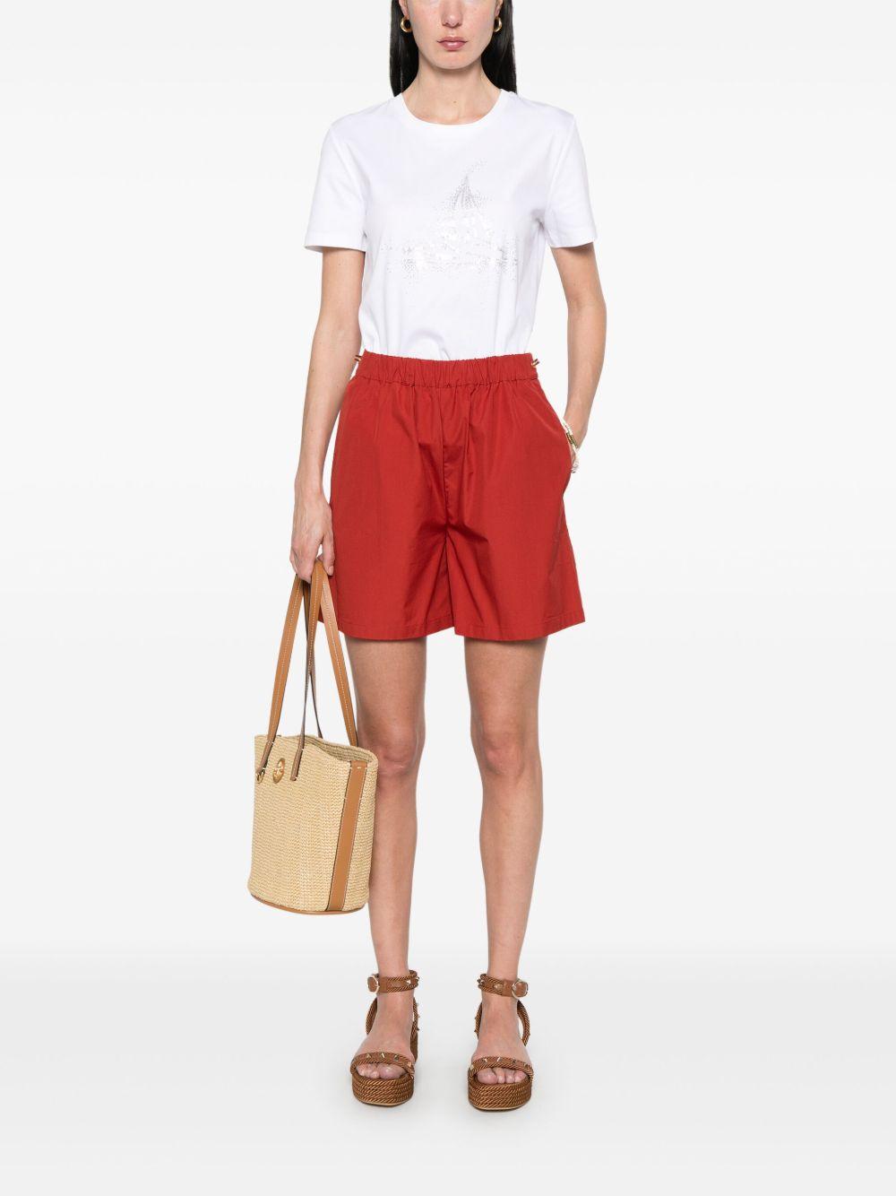 T-shirt Laghi LAGHIMM13098 005 BIANCO RICAMO MAX MARA STUDIO 