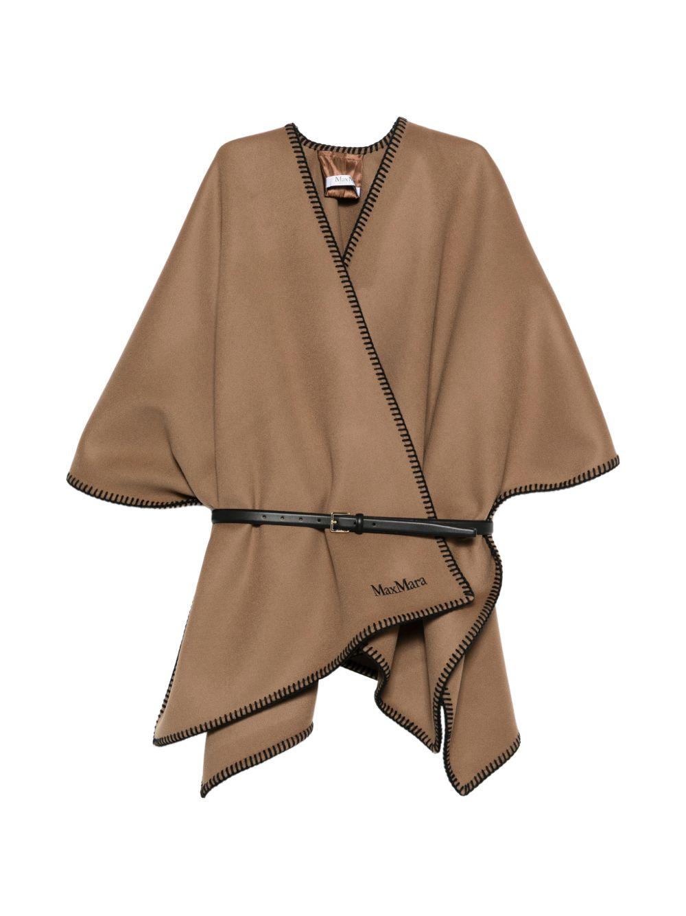 Mantella Doppio Drap Pura Lana MXACOLOMBA 035 GOLDEN CAMEL MAX MARA 