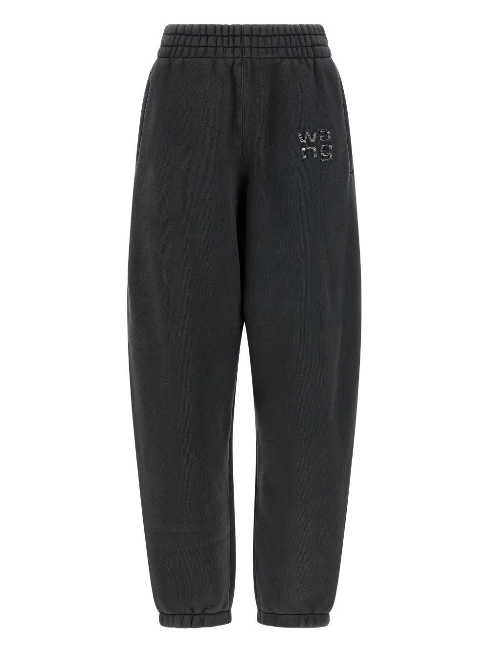 Pantaloni In Felpa Hotfix Logo 4CC1264997 011 WASHED BLACK ALEXANDER WANG 