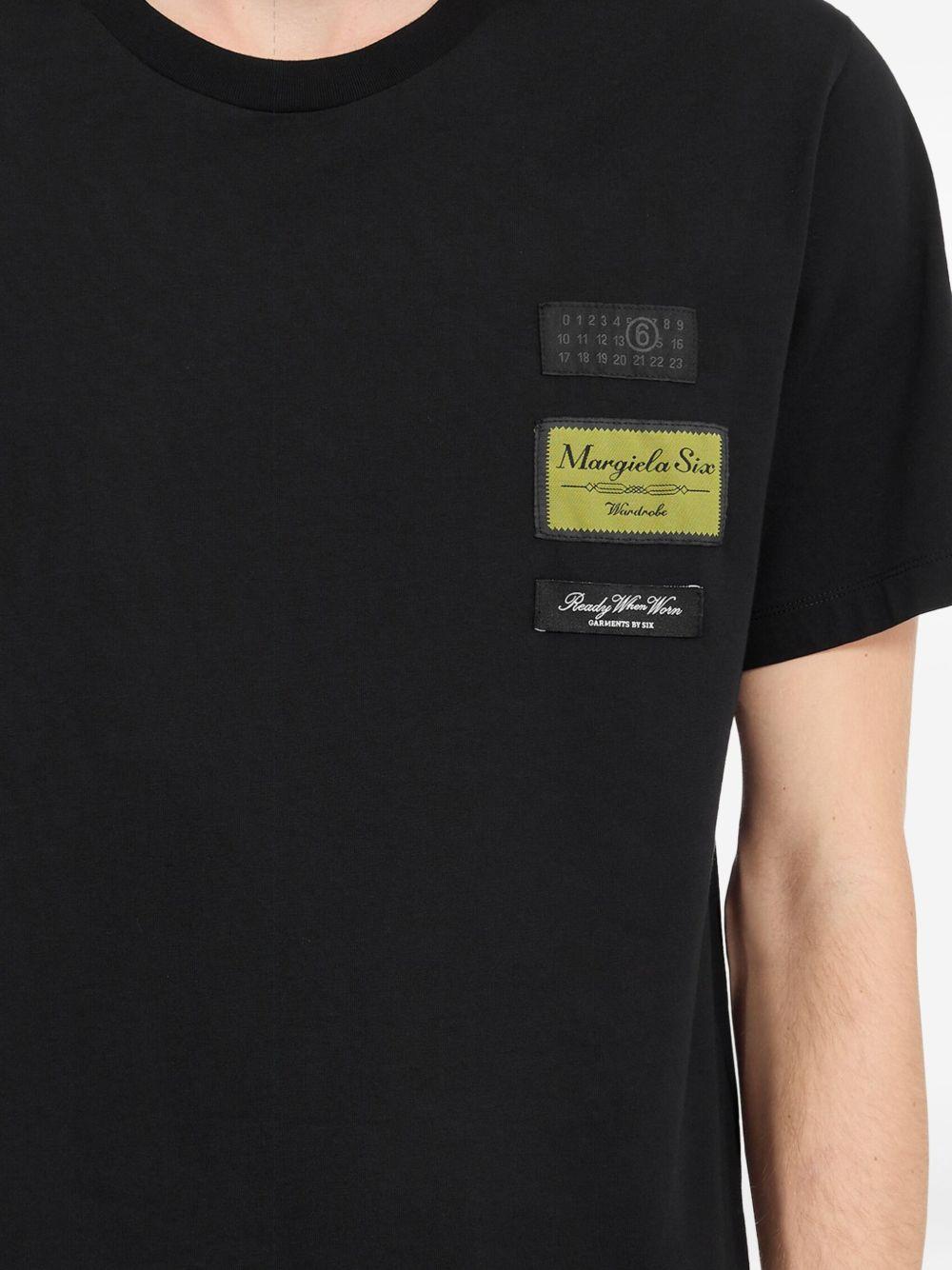 T-shirt con etichette esterne SH0GC0069S24311 900 MM6 MAISON MARGIELA 
