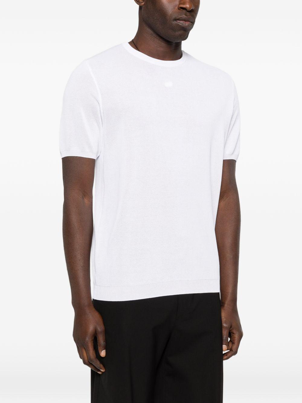 T-shirt girocollo in cotone 261MYA16121 01 NATURAL ROBERTO COLLINA 