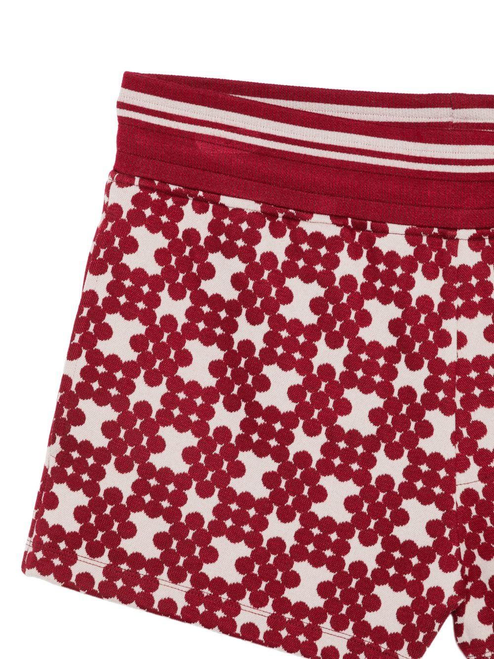 Ribbed jacquard shorts HEGGBIS3041 358 BURGUNDY DRIES VAN NOTEN 