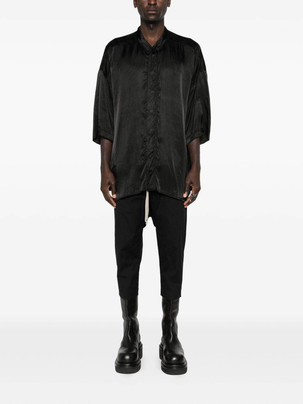 SS Jumbo Faun Shirt RU01F2238N 09 BLACK RICK OWENS 