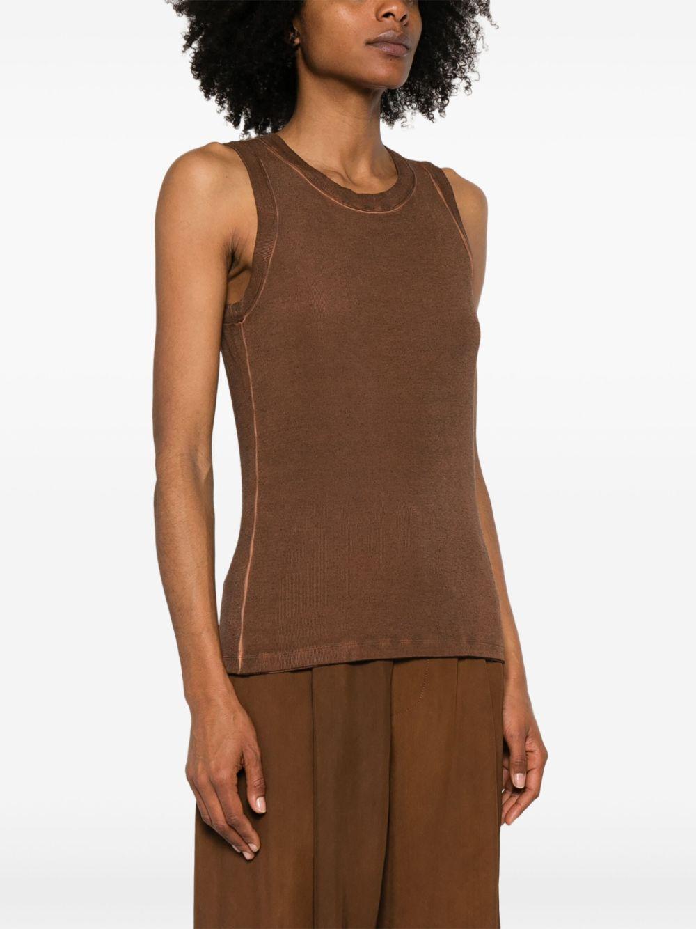 Ti stetch top UW1030 UW065 BROWN ROSE UMA WANG 