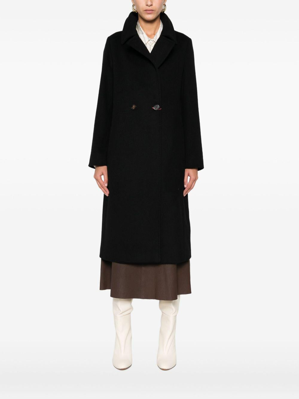 Cappotto A Vestaglia In Lana BCOLLAGMM10587 013 NERO MAX MARA STUDIO 