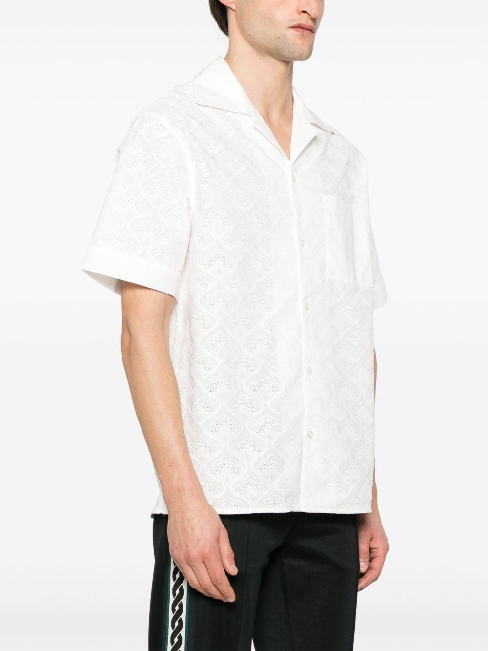 La Chemise Brodée Tapisserie GSH213CO196 WHITE DROLE DE MONSIEUR 