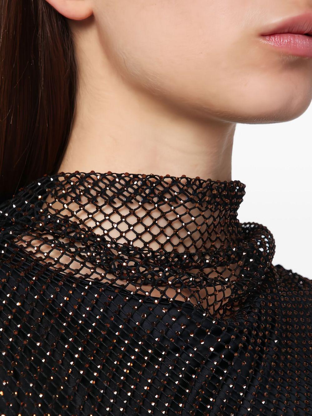 Abito smanicato con strass EMPOLI 003 NERO MARRONE SPORTMAX 