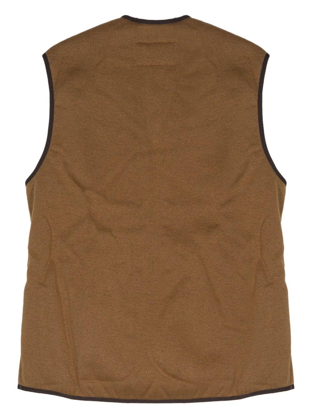 Gilet/fodera in pile caldo con cerniera MLI0004MLI1 BR31 BROWN BARBOUR 