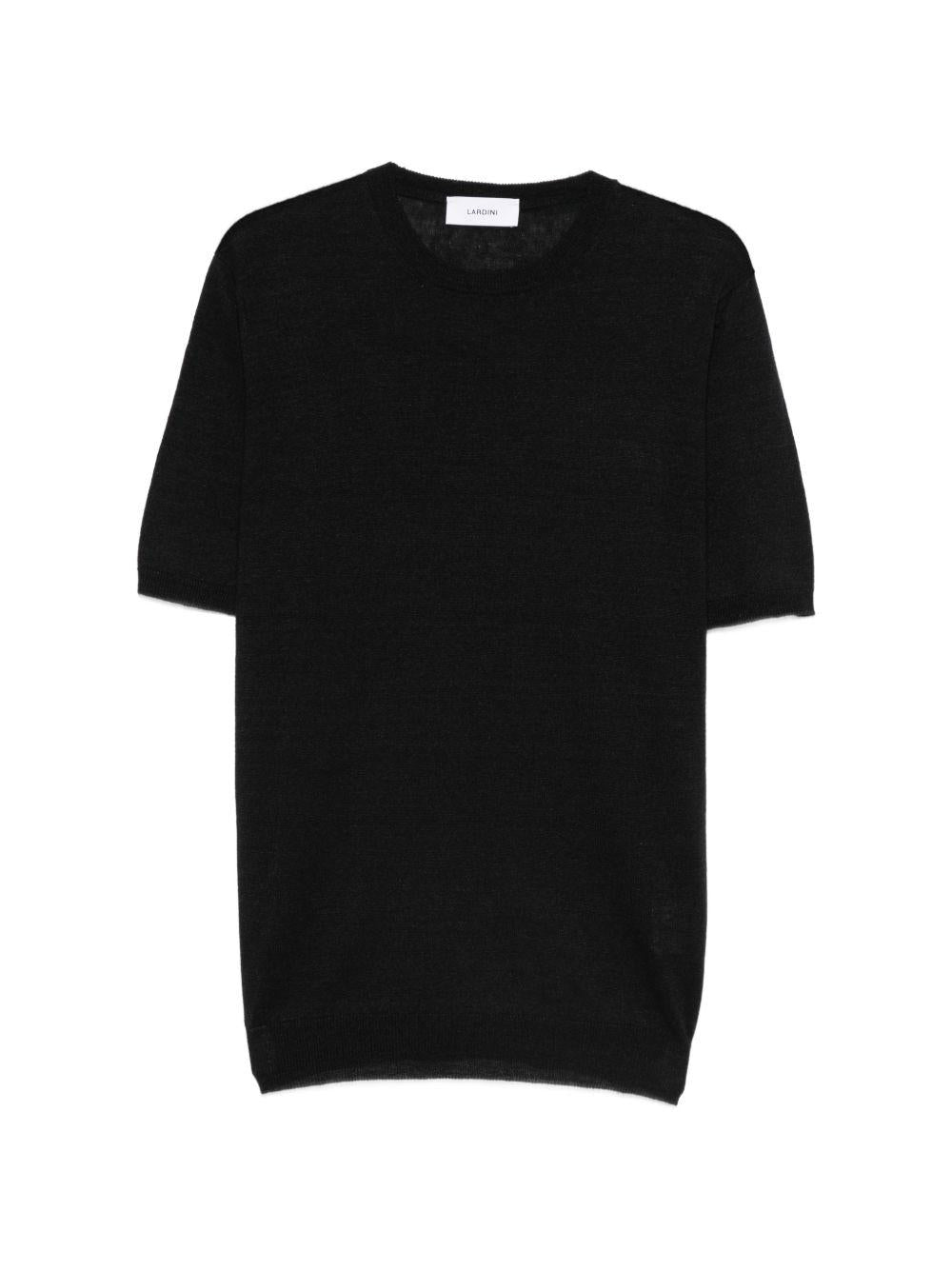 Short-sleeve knitted T-shirt PALMMC76PA66022 999 LARDINI 