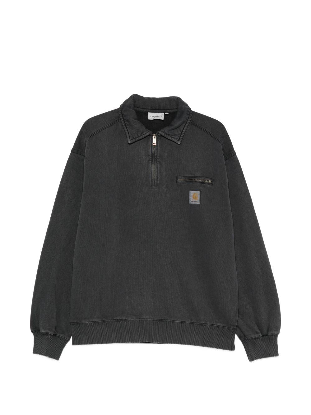 Half Zip Detroit Sweatshirt I036350 8906 BLACK STONE CARHARTT WIP 
