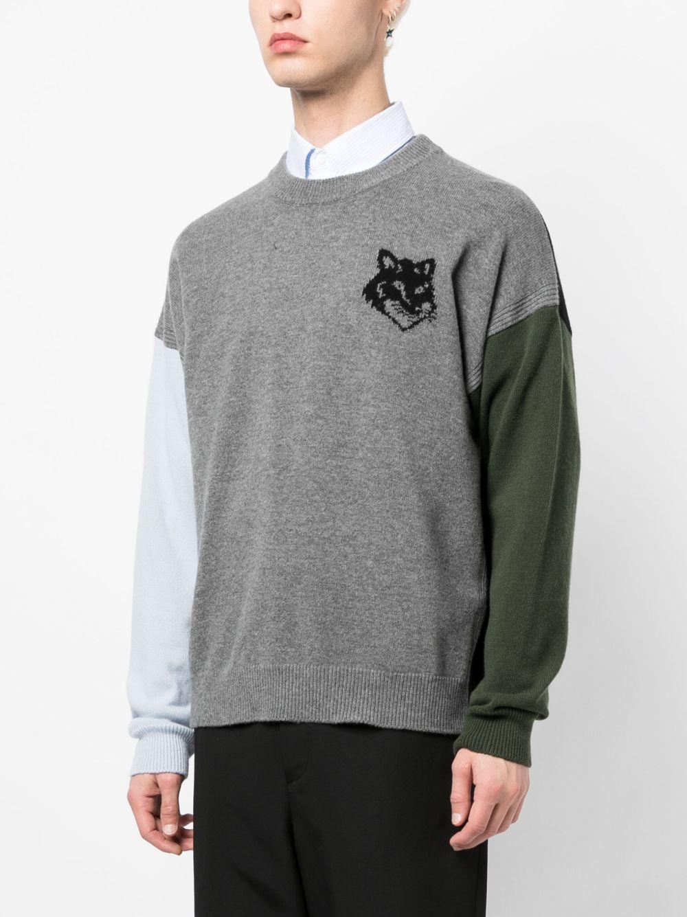  LM00809KT1063 H152 GREY MELANGE BLACK MAISON KITSUNE 