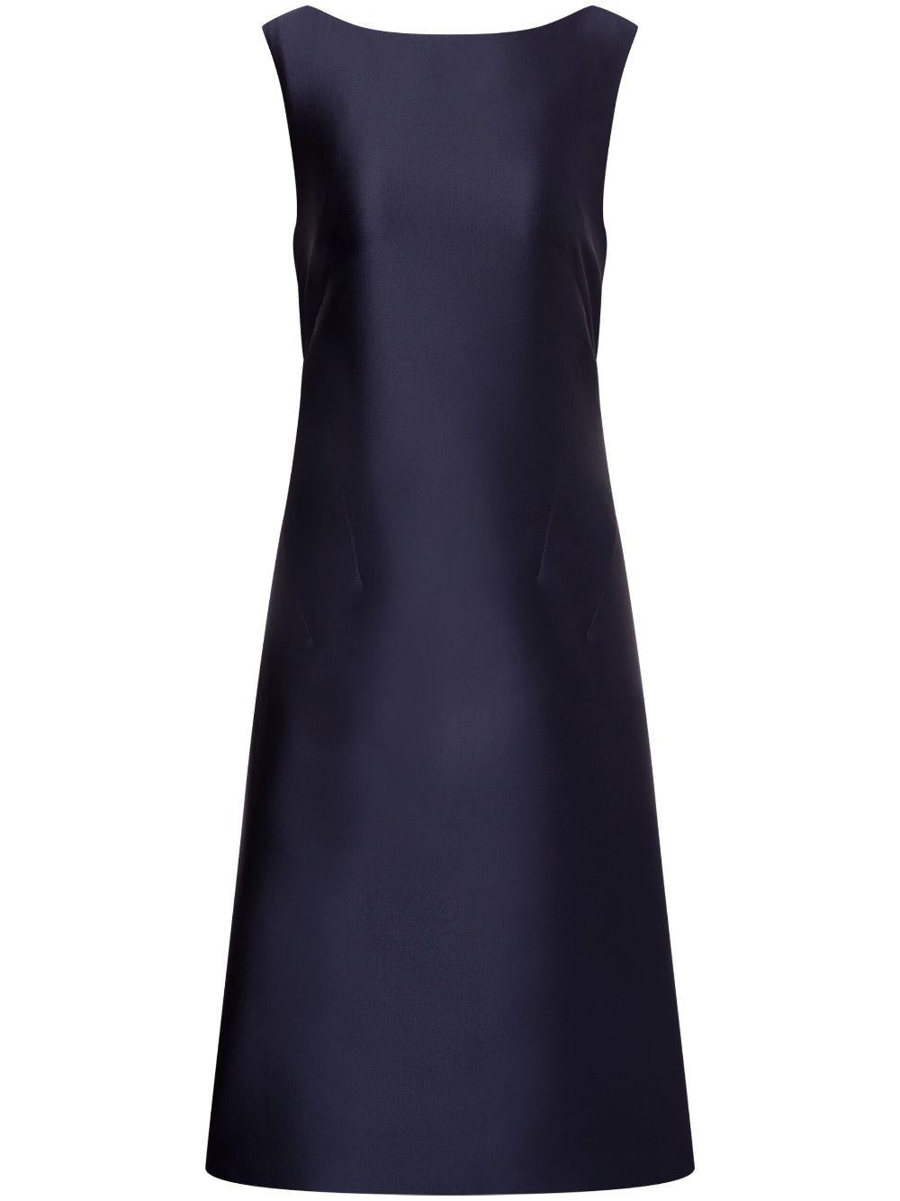 Abito midi in mikado Cocktail<BR/> J04101625 0510 BLUE ALBERTA FERRETTI 