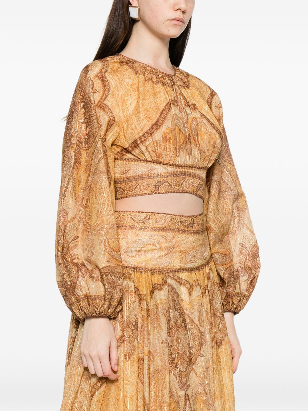 Corpetto Wanderlust 6436TRS262 TAPESTRY MUSTARD ZIMMERMANN 