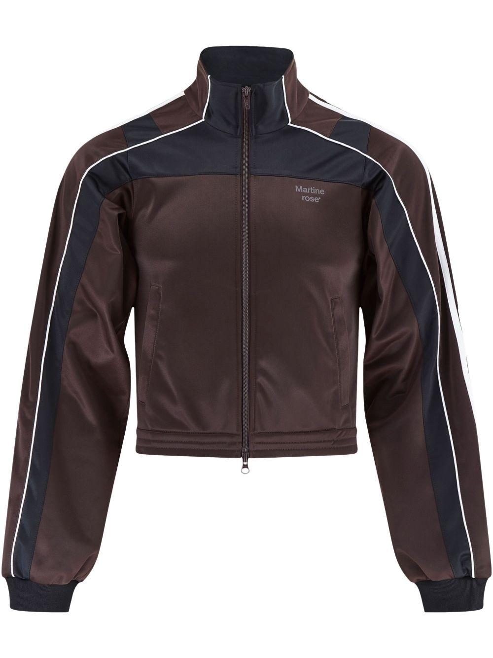 Shrunken track jacket 137JT12700 BROWN MARTINE ROSE 