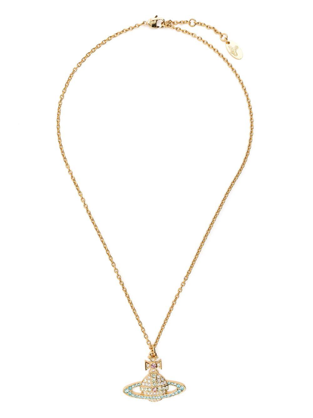 Kika Pendan 6302009402R770 GOLD CRYSTAL ACQUAMARINE VIVIENNE WESTWOOD 