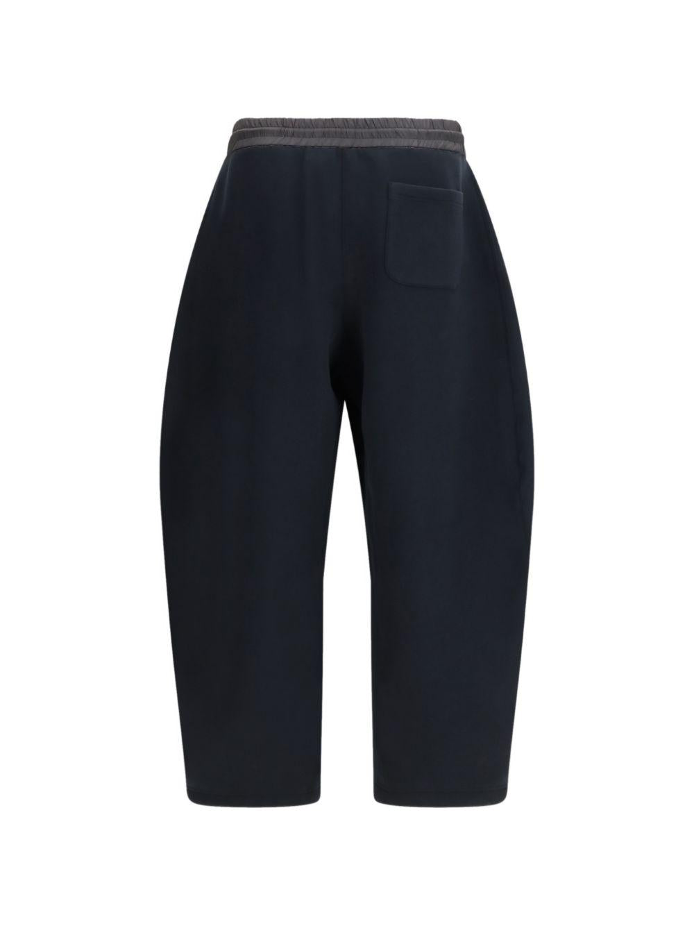 Black Sponge Sweatpants<BR/> 2603951M 001 BLACK SACAI 