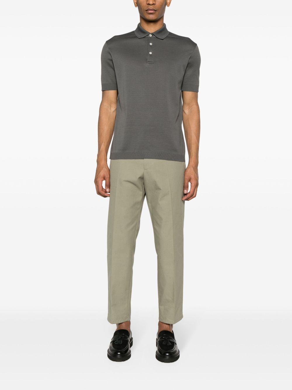 Polo in Jersey Knit Effect JPL00125U52059 9460 GRIGIO METALLO HERNO 