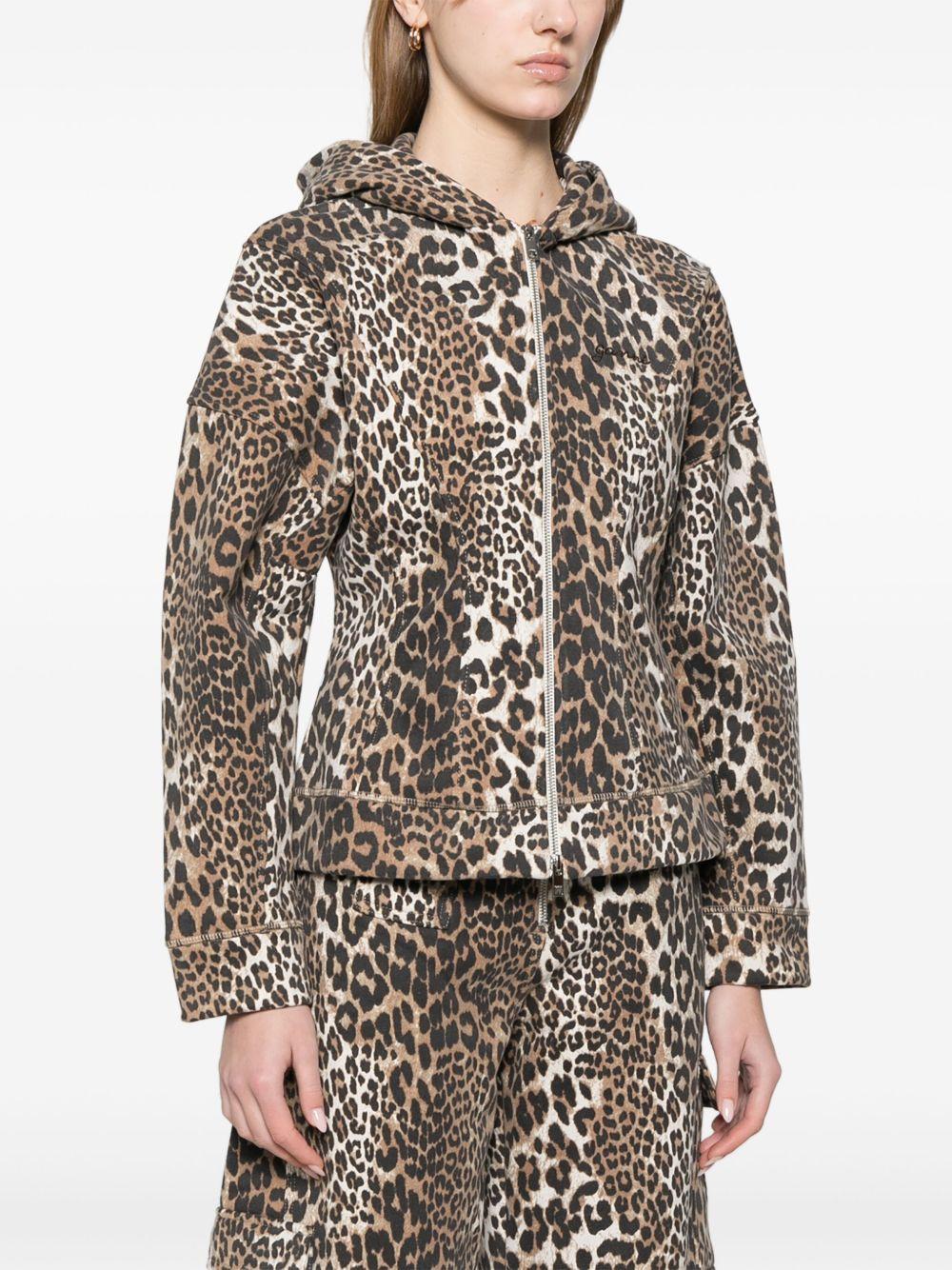 Felpa leopardata T4176 943 LEOPARD GANNI 
