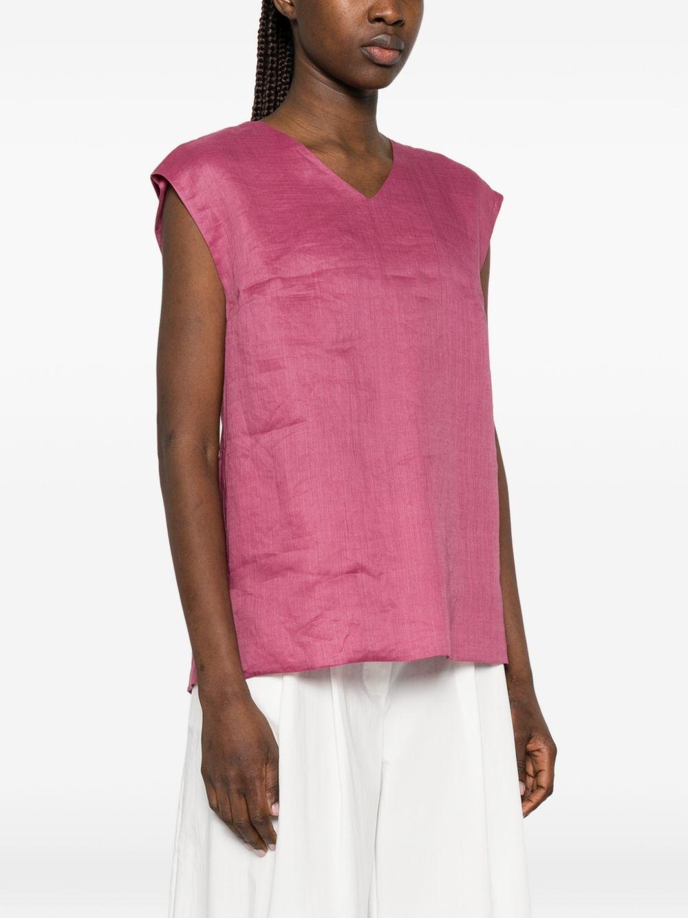 Top In Ramie Lavato SMMTALENTO 059 CICLAMINO S MAX MARA 